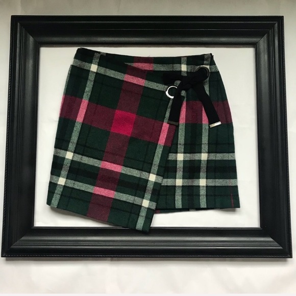 Hallhuber plaid wool skirt - Picture 2 of 6
